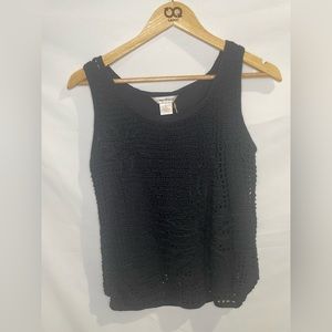 Tommy Bahama Crocheted lined top